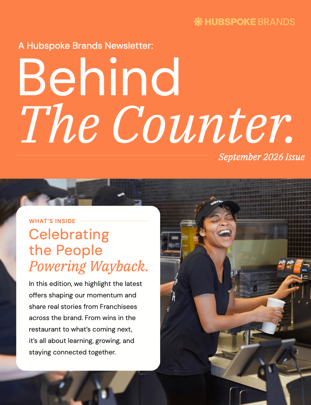 Behind The Counter September 2026 newsletter cover